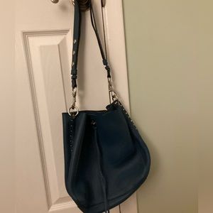 like new classic Rebecca Minkoff medium size hobo bag in blue.